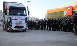 Şanlıurfa'dan Gazze'ye 4 tır gıda malzemesi gönderildi