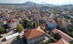 Sındırgı'da depremde zarar gören tarihi camilerde restorasyon çalışmaları başladı