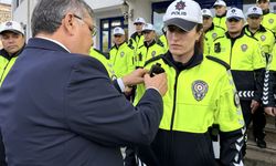 Sinop'ta trafik polislerine yaka kameraları törenle dağıtıldı