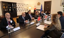 TBMM Türkiye-Gürcistan Dostluk Grubu heyeti, Gürcistan Parlamentosu Başkanı Papuaşvili ile görüştü