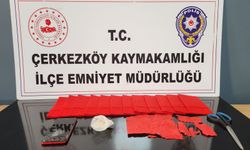 Tekirdağ'da aile içi şiddet ihbarında uyuşturucu ele geçirilen evdeki zanlı tutuklandı