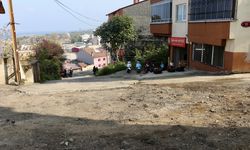 Trabzon'da park halindeyken hareket etmeye başlayan kamyon 3 araca çarpıp devrildi