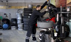 Trakya'da lastikçilerde 'kış lastiği' mesaisi yaşanıyor