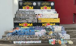 Adana'da kaçak 16 bin paket sigara ve 1500 puro ele geçirildi