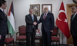 BBP Genel Başkanı Destici, Filistin'in Ankara Büyükelçisi Abu Jaish'i ziyaret etti: