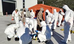Burdur'da KBRN ve yangın tatbikatı yapıldı