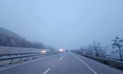 Çankırı-Ankara kara yolunda sis etkili oluyor