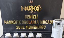 Denizli'de solunum cihazına gizlenmiş uyuşturucu ele geçirildi