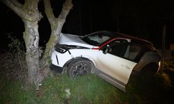 Edirne'de yoldan çıkan otomobildeki 3 kişi yaralandı