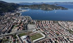 Fethiye İlçe Stadı'nda Galatasaray maçı hazırlığı
