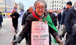İsveç'te İsrail'in Gazze'ye devam eden saldırıları protesto edildi