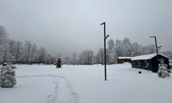 Kartepe'de kar kalınlığı 55 santimetre ölçüldü