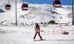 Kayak keyfi başlayan Erciyes'te, sezonun resmi açılışı yapıldı