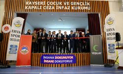 Kayseri'deki Çocuk Cezaevi'nde Yeşilay ERVA Spor Okulu açıldı