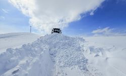 Muş'ta yolu kapanan mezradaki hasta, ekiplerin çabasıyla hastaneye ulaştırıldı