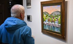 Ressam Yalçın Gökçebağ'ın karma resim sergisi başkentte sanatseverlerle buluştu