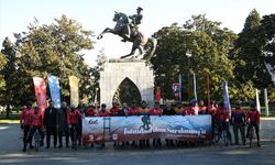 Sarıkamış şehitlerini anmak için İstanbul'dan yola çıkan bisikletliler Samsun'da