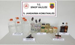 Sinop'ta sahte içki operasyonunda 3 kişi yakalandı