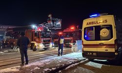 Sivas'ta mobilya atölyesinde çıkan yangın hasara neden oldu