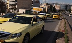 Yunanistan'da taksiciler 48 saatlik grev ve eylem yaptı