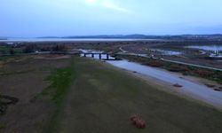 Büyükçekmece gölünde su azalıyor