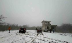 Çanakkale'de mevsimin ilk karı yağdı