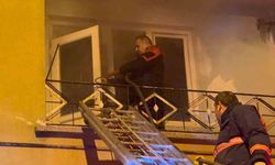 Çorum'da apartmanda çıkan yangında 10 kişi dumandan etkilendi