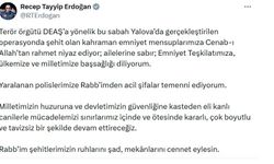 Cumhurbaşkanı Erdoğan: 'Eli kanlı canilerle mücadelemizi sınırlarımız içinde ve ötesinde kararlı bir şekilde devam ettireceğiz'