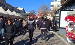 Edirne polisi işlek noktalarda güvenliği arttırdı