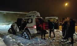 Paletli Ambulans nefes darlığı çeken öğretmen için dağları aştı