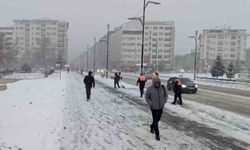 Sivas için sarı kod uyarısı yapılmıştı, beklenen kar yağışı başladı