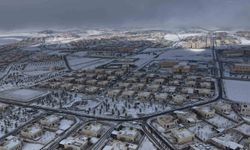 Tarihi Hasankeyf'te kar manzaraları