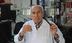 80 yaşında, 66 yıldır berber