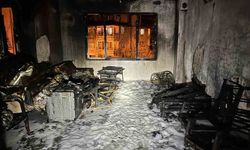 Alevlere teslim olan apartman dairesi kullanılmaz hale geldi