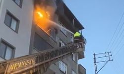 Arhavi'de apartman dairesinde yangın paniği