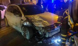 Batman'da trafik kazası güvenlik kamerasına yansıdı