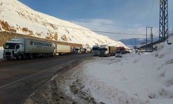 Bingöl-Erzurum kara yolu ağır tonajlı araç trafiğine kapatıldı: Kilometrelerce kuyruk oluştu