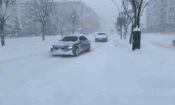 Bolu'da yoğun kar yağışı: Göz gözü görmüyor