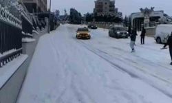 Buzlu yolda kaza böyle geldi