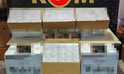 Durdurulan araçta 100 bin adet boş makaron ele geçirildi