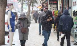 Elazığ'da beklenen kar yağışı başladı