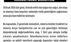 Elazığ'da motosiklet, mobilet ve motorlu kuryelerin trafik yasakları uzatıldı