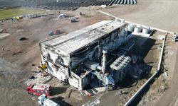 Elektrik üretim tesisinde çıkan yangın kontrol altına alındı