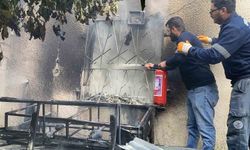 Erdemli'de ev yangını büyümeden söndürüldü