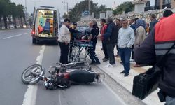 Erdemli'de kamyonet ile motosiklet çarpıştı: 1 yaralı