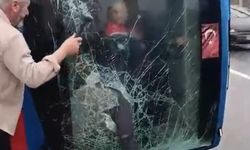 Kağıthane'de devrilen cezaevi nakil aracından yaralıların kurtarılma anları görüntülendi