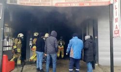 Kapalı dükkandan çıkan dumanı fark etti, sanayi çarşısını kurtardı