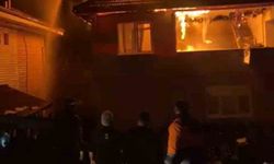 Karabük'te iki katlı evde korkutan yangın