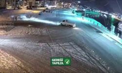 Karda 27 saniye drift yapan kamyonet sürücüsüne ceza yağdı: 58 bin 217 TL ceza, 60 gün trafikten men