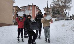 Karne tatili kar sevincine dönüştü